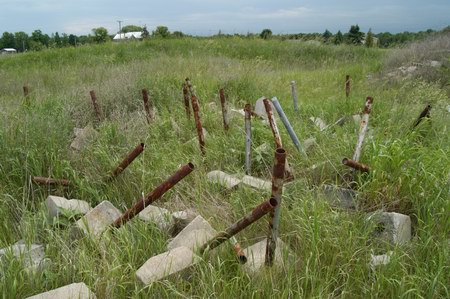 Thunder Bay Drive-In Theatre - Pile Of Poles